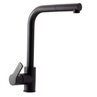 Mitigeur évier Alterna Design bec pivotant et douchette extractable noir