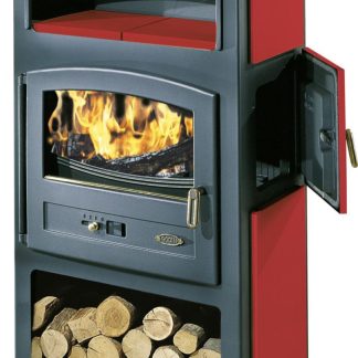 Poêle à bois bûches avec niche GODIN - ECO sable 11,5 kW