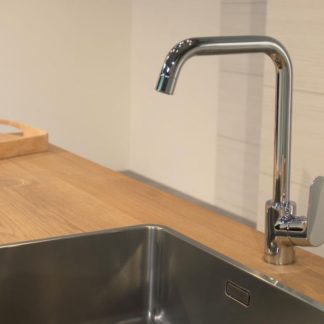 Mitigeur d'évier FOCUS, bec orientable en 3 étapes 110°, 150° ou 360°, chromé - HANSGROHE