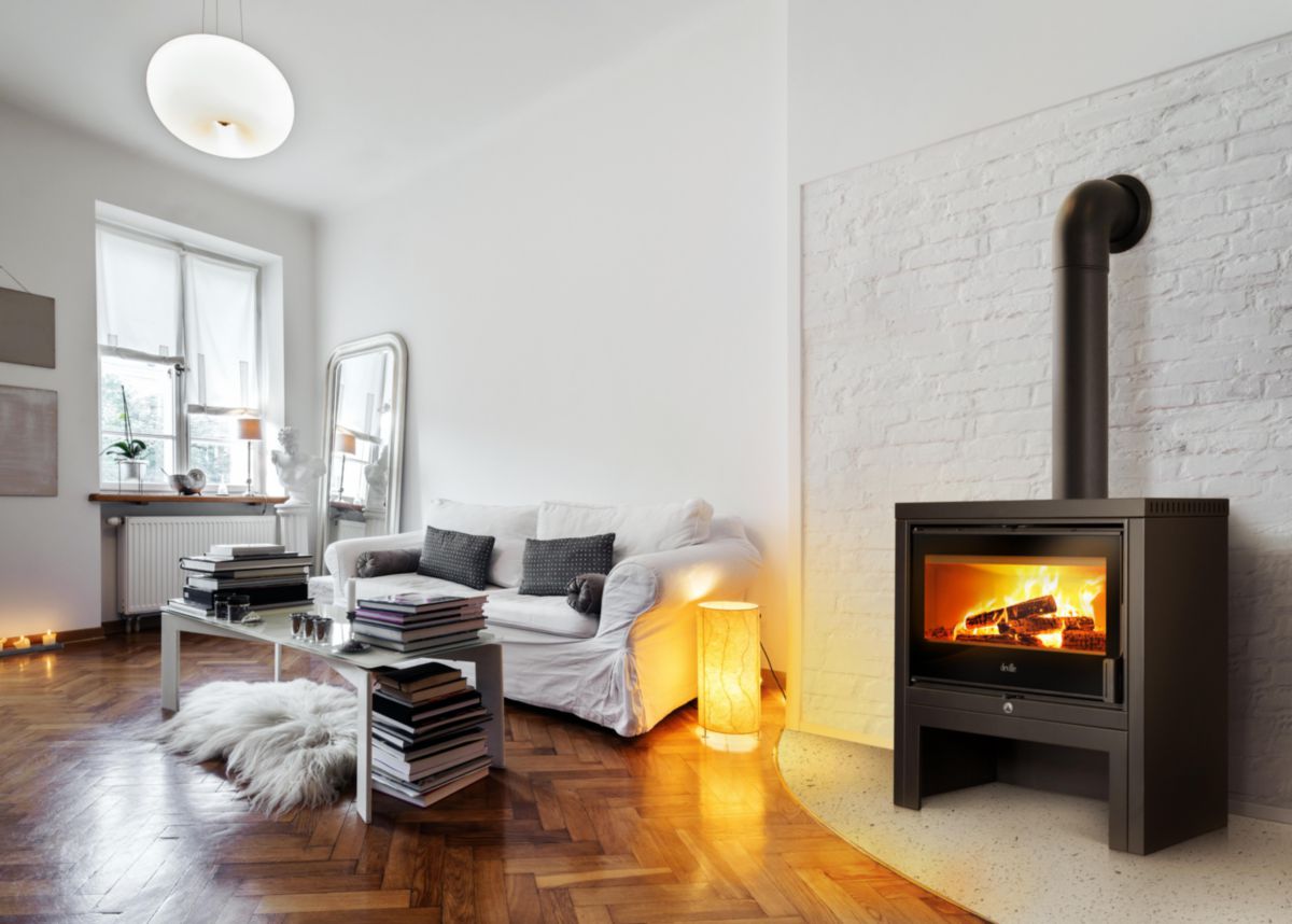 Poêle à bois en acier DEVILLE - CASTILLON 11KW