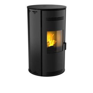 POELE ACIER A GRANULES DE BOIS MORVAN"SPH'R" 3.5-8KW NOIRE