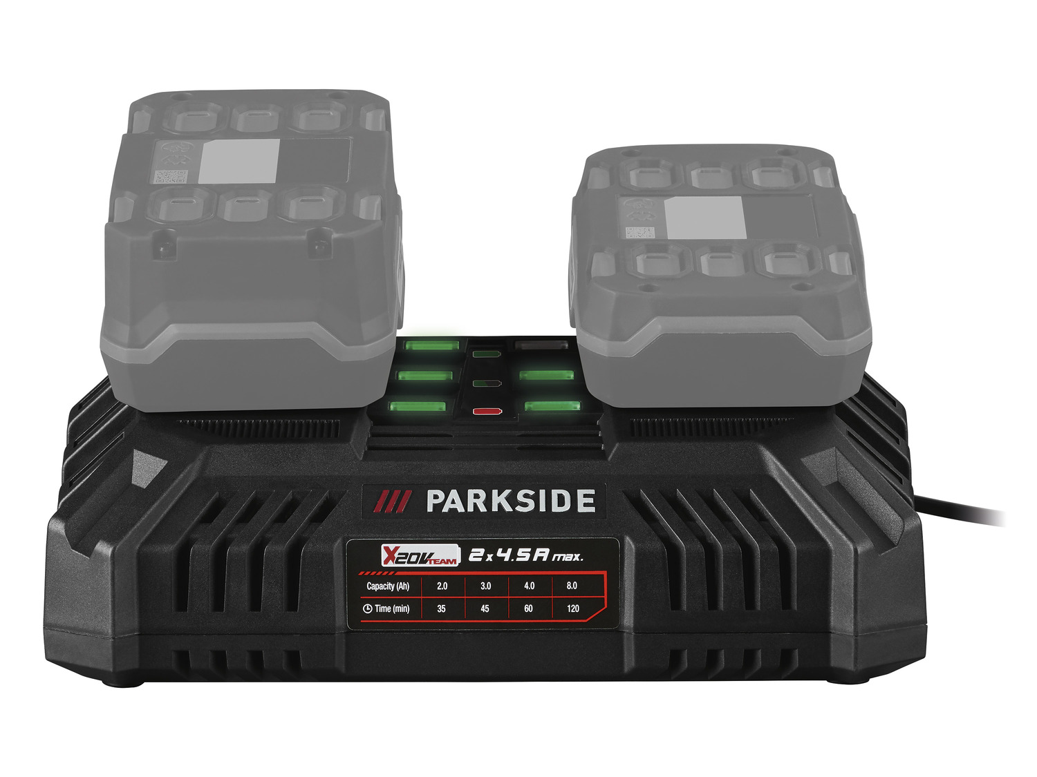 PARKSIDE® Chargeur de batterie double PDSLG 20 B1, 2 x 4,5 A, 20 V – Image 5