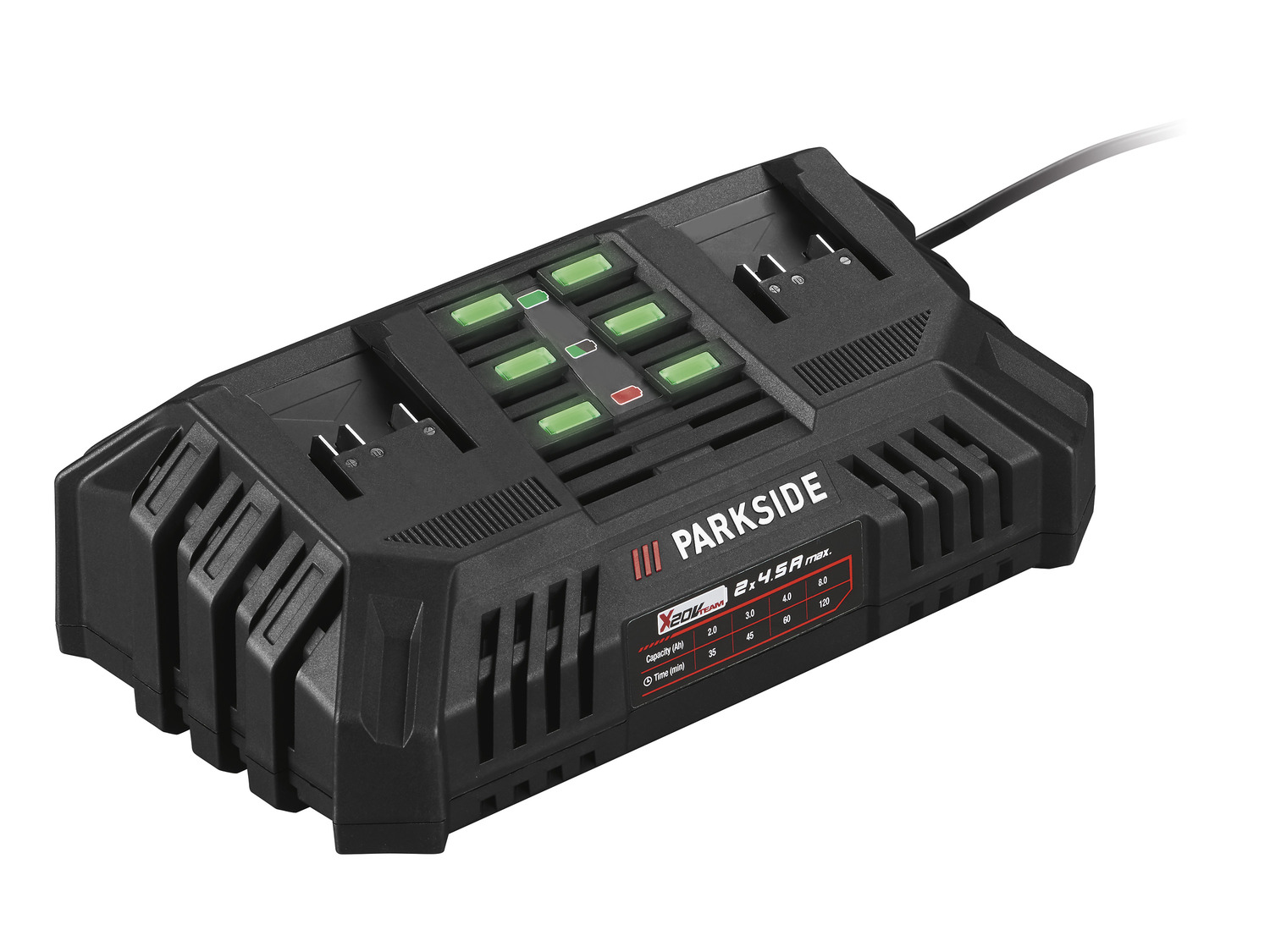 PARKSIDE® Chargeur de batterie double PDSLG 20 B1, 2 x 4,5 A, 20 V – Image 4