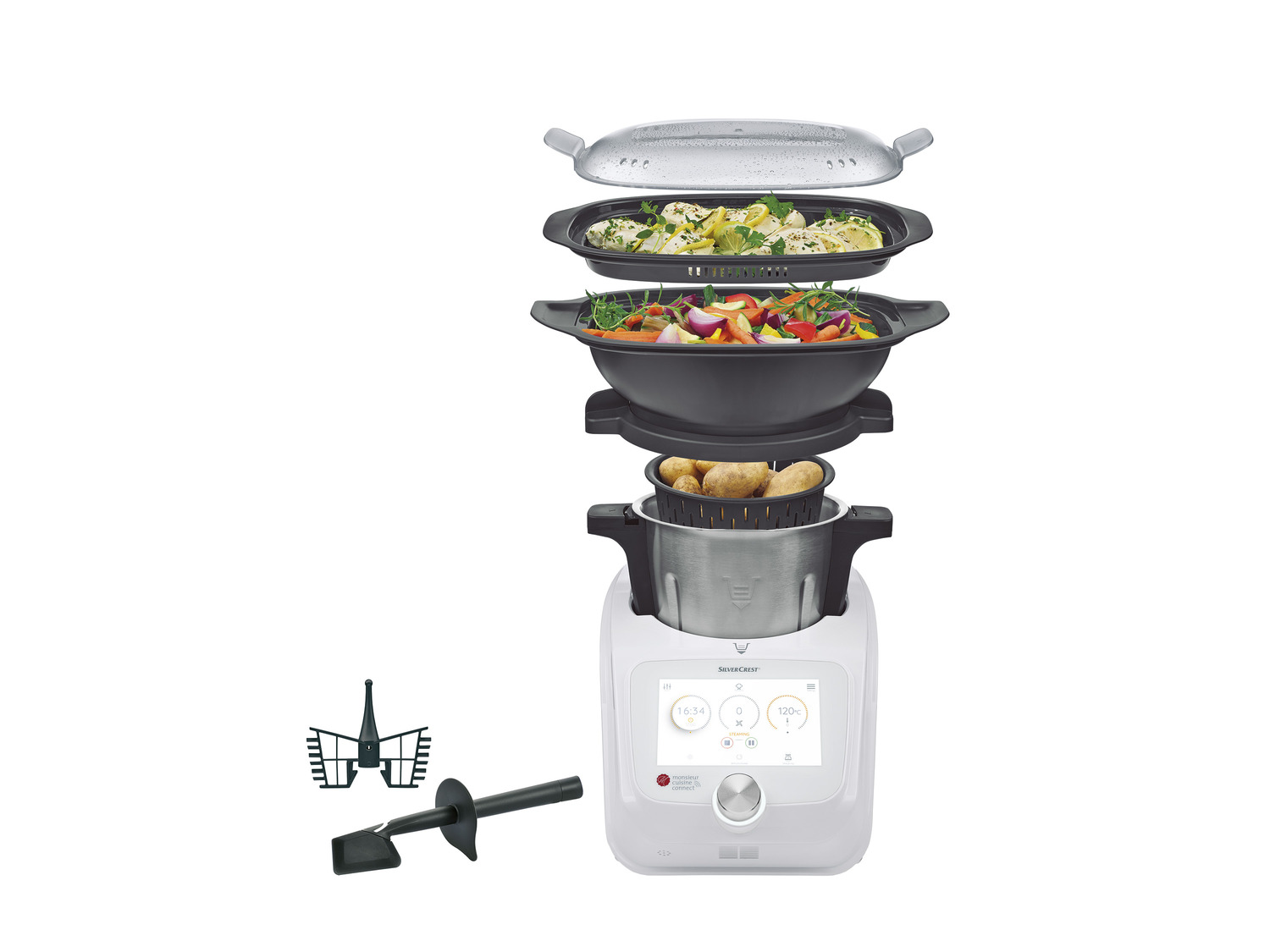 SILVERCREST® KITCHEN TOOLS Monsieur Cuisine Connect SKMC 1100 A1, 4,5 L – Image 4