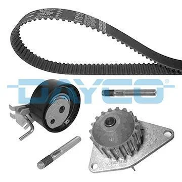 Kit de distribution + pompe à eau DAYCO - CITROEN C2/C3/BERLINGO/FOURGON/XSARA/SAXO/NEMO ESSENCE - 1.4i /!\ Date de mise en circulation correspondante, voir tableau ci-dessous – Image 2